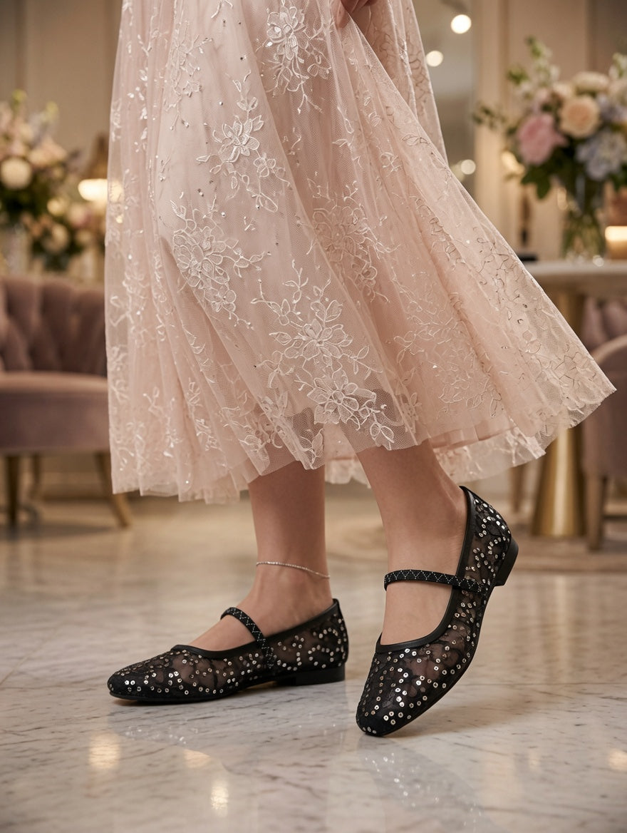 Midnight Lace pumps