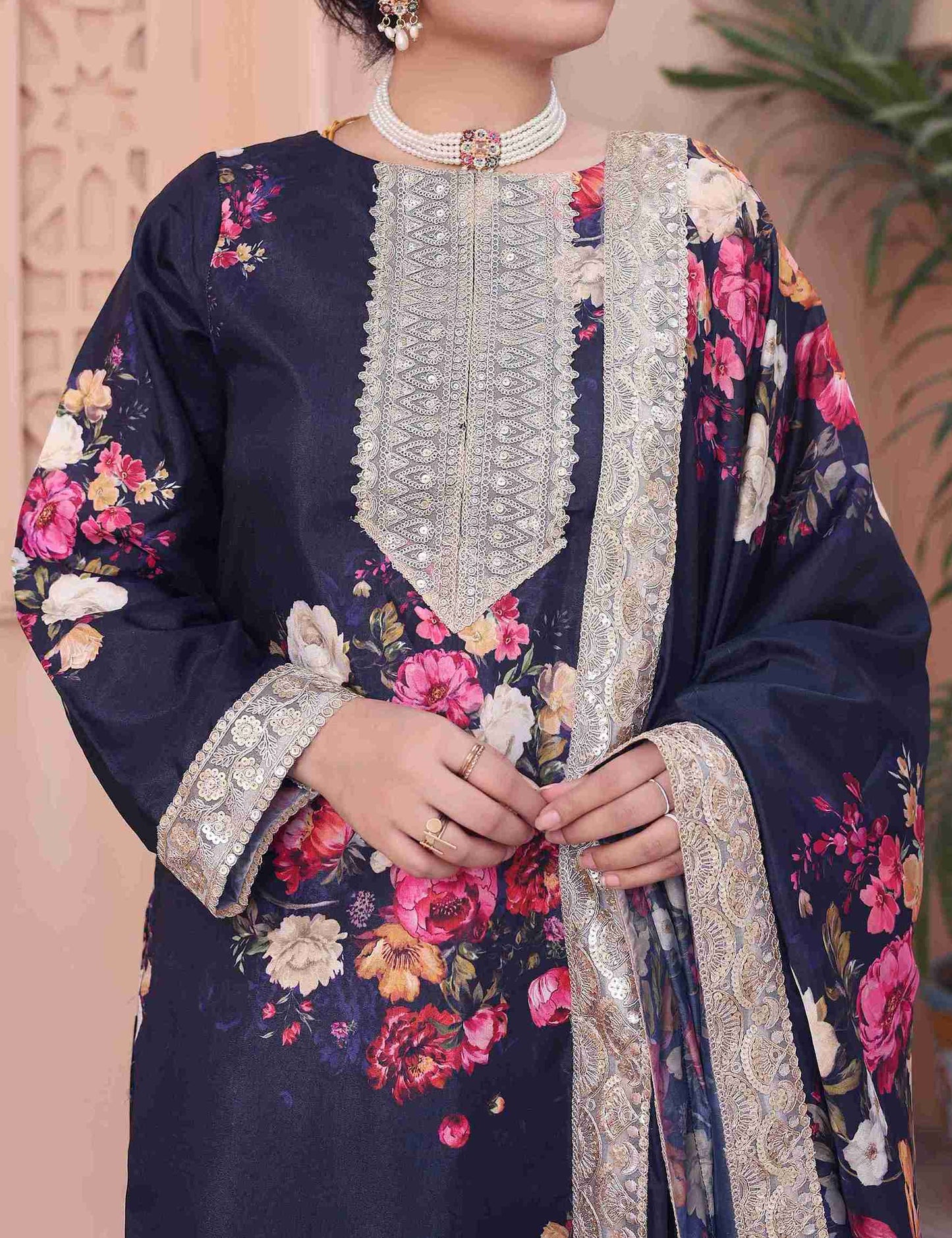 Midnight Navy Garden Luxe