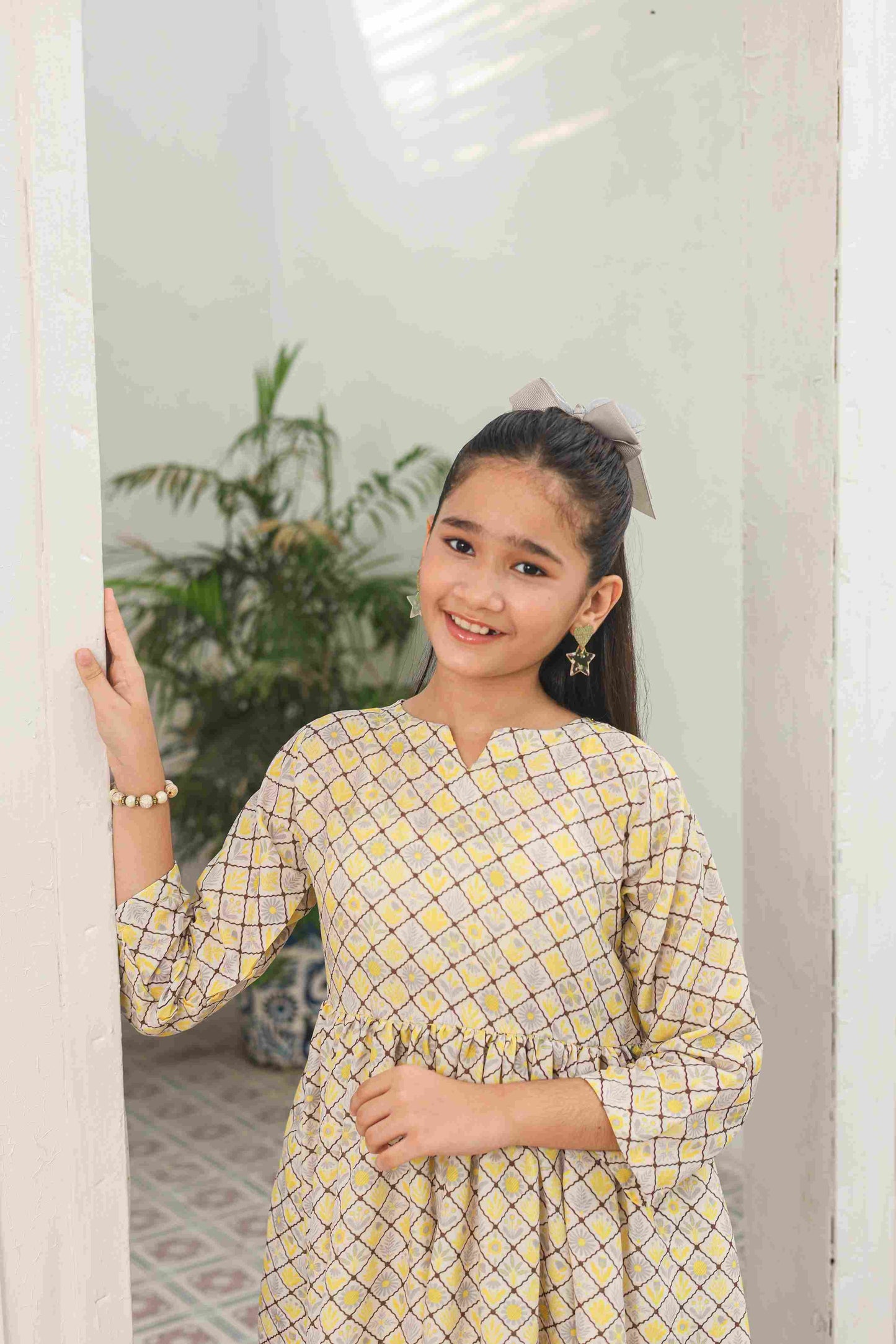 π Golden Lattice Long Frock