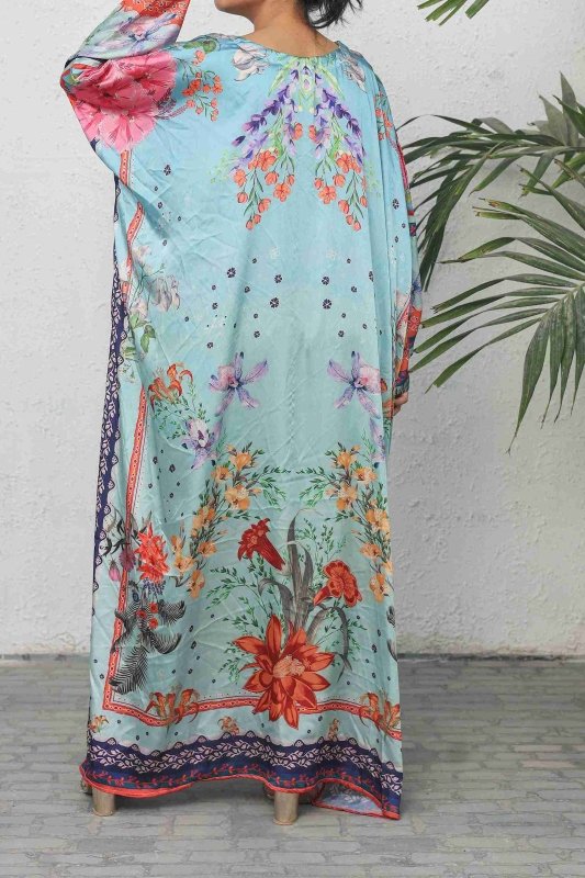 Aqua Bloom Kaftan 🌸