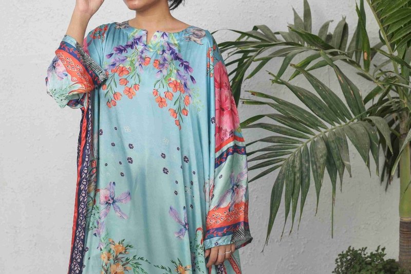 Aqua Bloom Kaftan 🌸