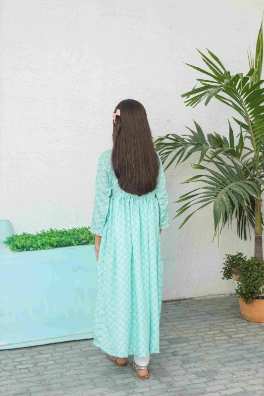 ❄️ Aqua Grace Long Frock