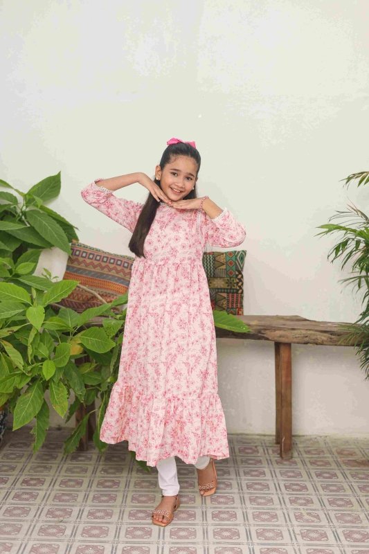 ๐ธ Blush Garden Long Frock