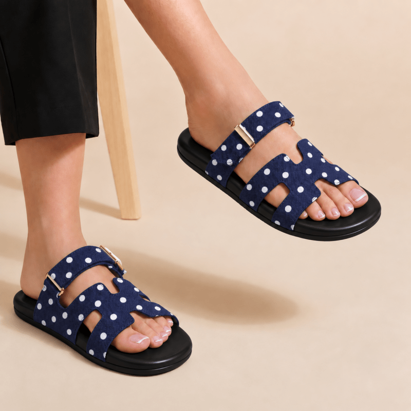 BZJM-Polka Dot-Navy Blue-Medicated