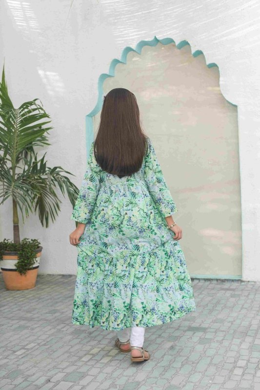 ๐ฟ Emerald Leaf Long Frock