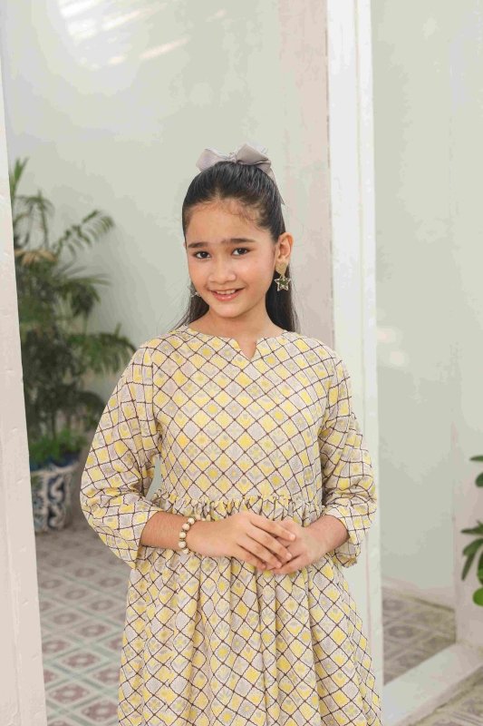 π Golden Lattice Long Frock