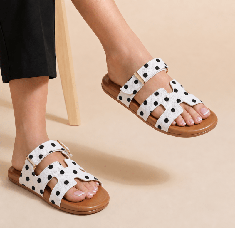 HRM-Polka Dot-White-Black-Medicated
