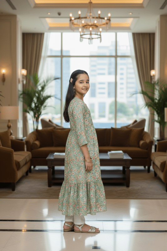 🌼 Meadow Charm Long Frock