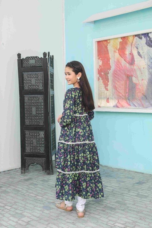 π Midnight Blossom Long Frock
