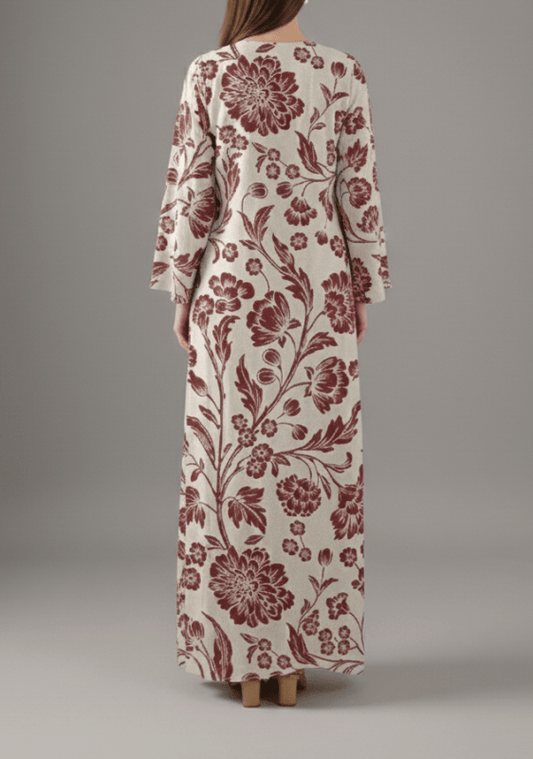 Noor-e-Ruby Bloom Kaftan