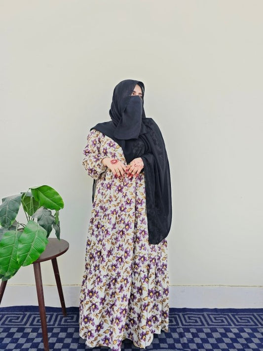 Purple Iris Bloom Tunics Dress