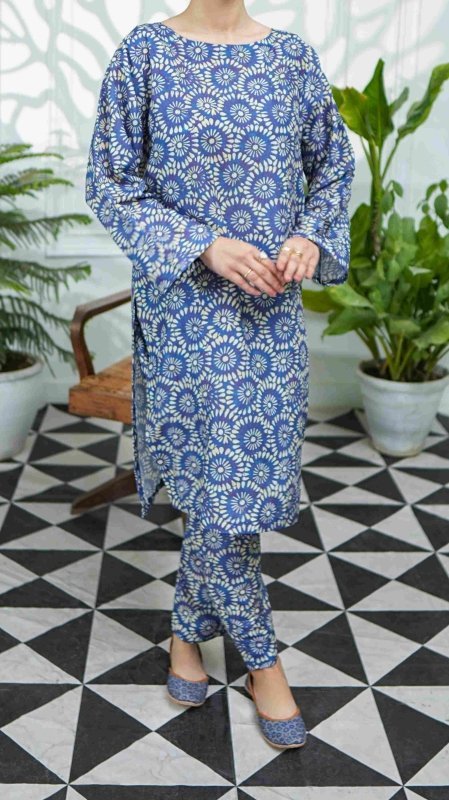 Serene Bloom Unstitched X Khussa (Combo Set)