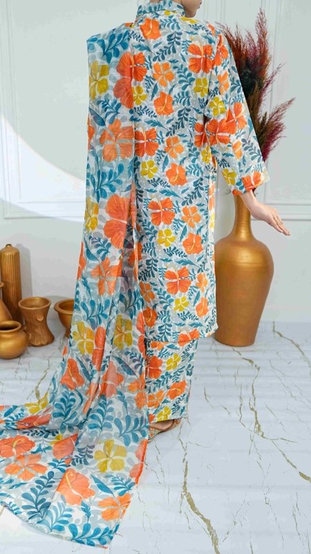 Sunlit Bloom Unstitched X Khussa (Combo Set)