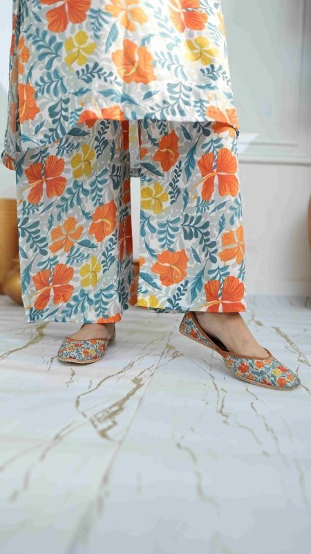 Sunlit Bloom Unstitched X Khussa (Combo Set)