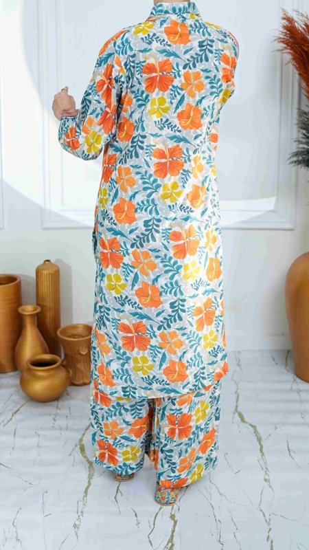 Sunlit Bloom Unstitched X Khussa (Combo Set)
