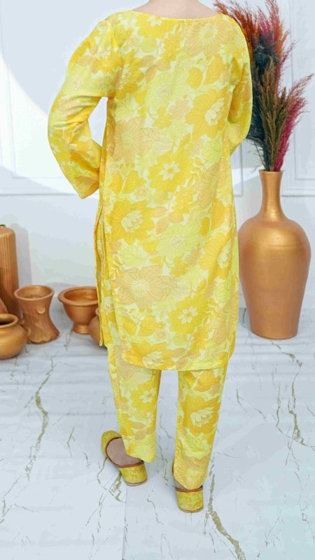 Sunshine Bloom Unstitched X Khussa (Combo Set)
