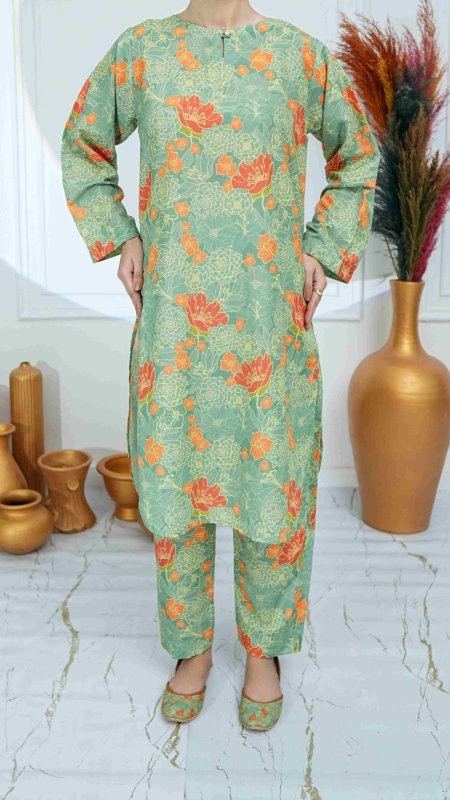 Verdant Bloom Unstitched X Khussa (Combo Set)