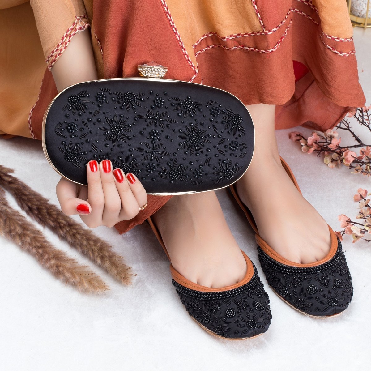 Men's Pure Leather Brown Jutti Slippers Mojari Khussa Shoes Handmade  Rajasthani. | eBay