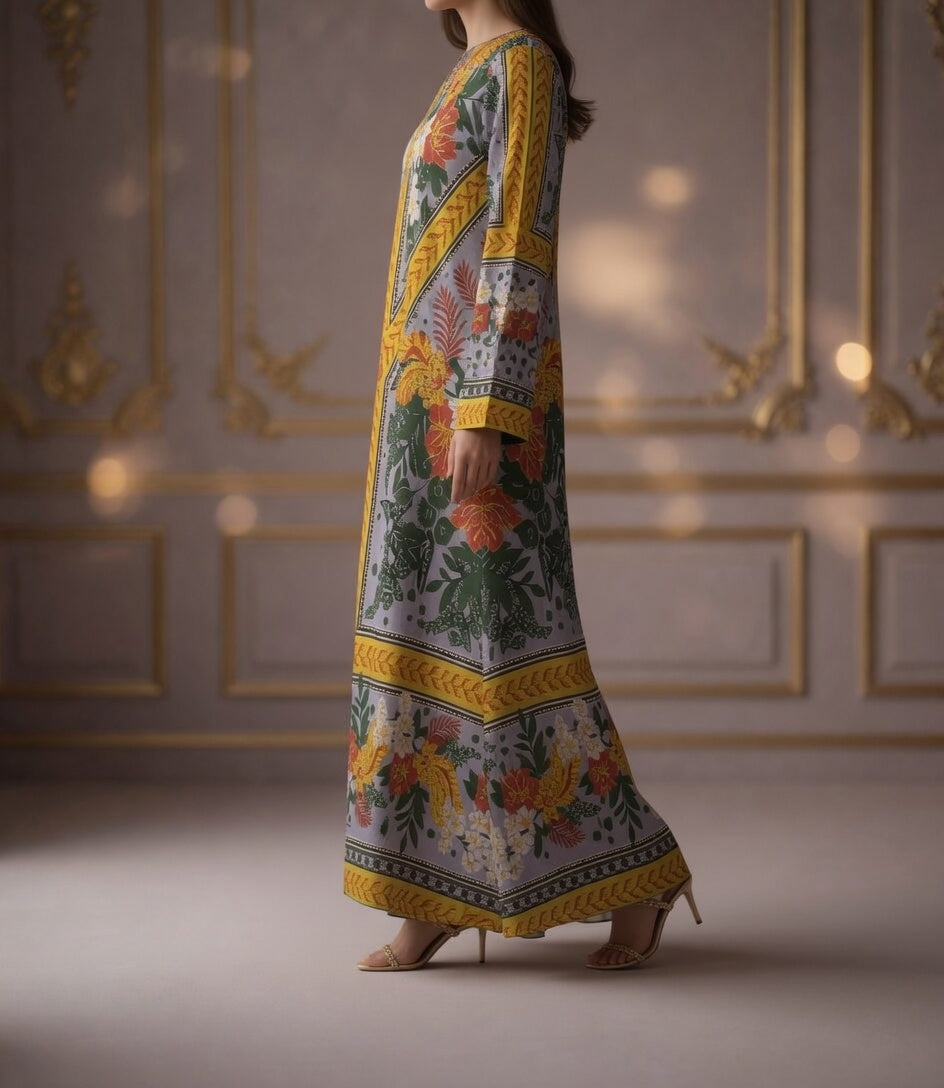 Zar-e-Sunflower Garden Kaftan