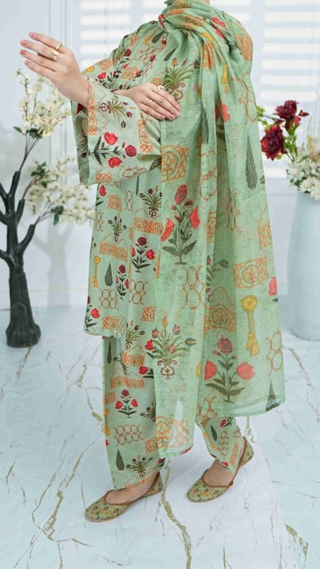 Botanic Bliss Unstitched X Khussa (Combo Set)