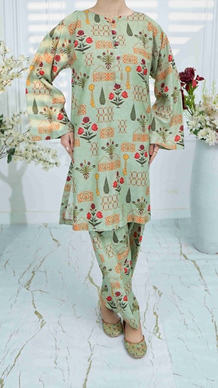 Botanic Bliss Unstitched X Khussa (Combo Set)