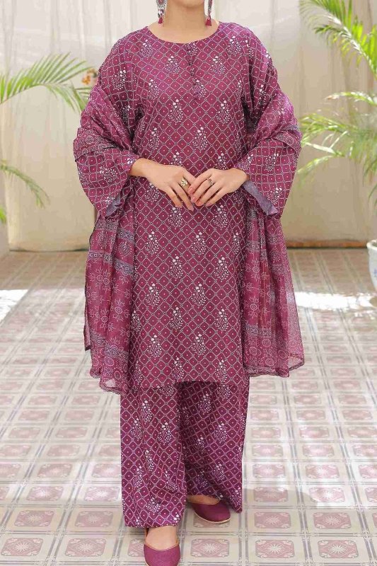 Coral Blossom Stitched X KHUSSA (COMBO SET)