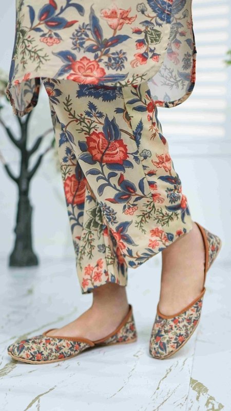 Floral Symphony  Unstitched X Khussa (Combo Set)
