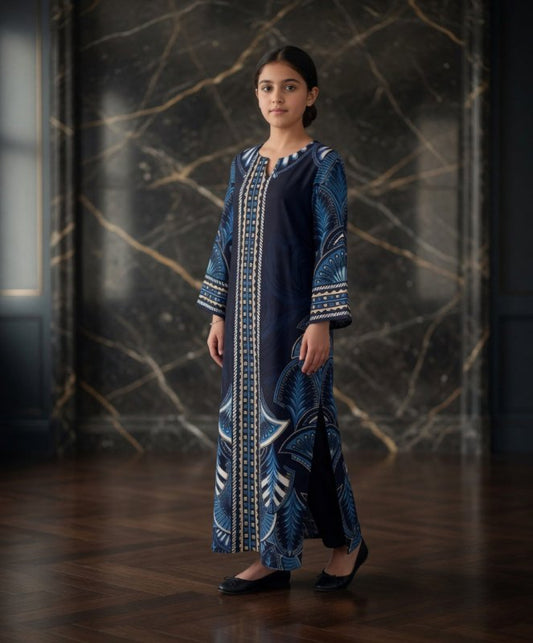Indigo Royal kaftan (Kids)