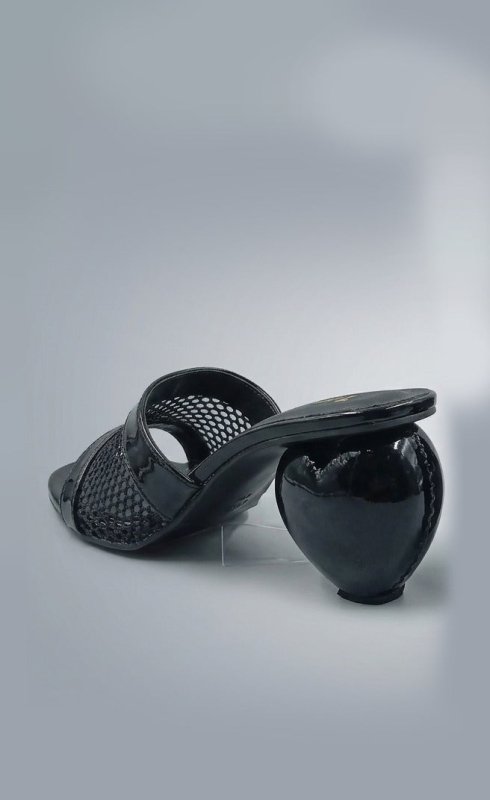 Noir Mesh Mules