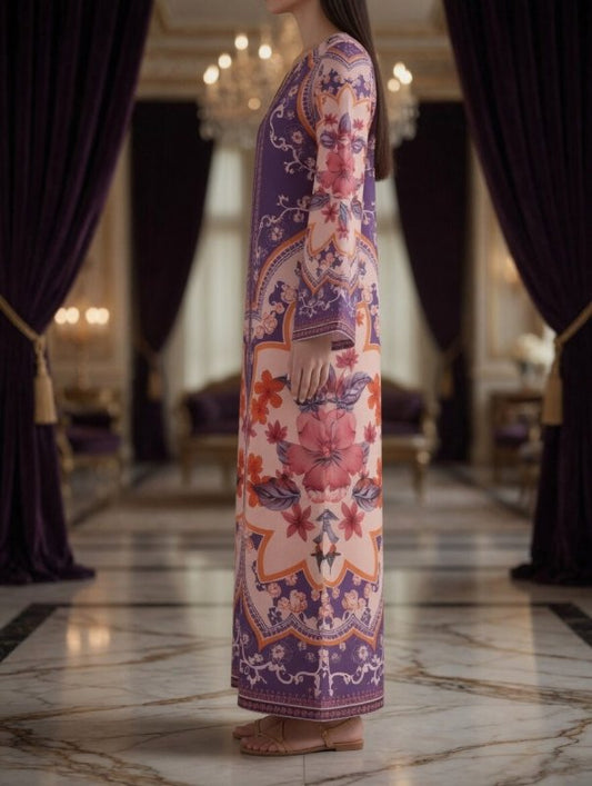 Noor-e-Amethyst Bloom Kaftan