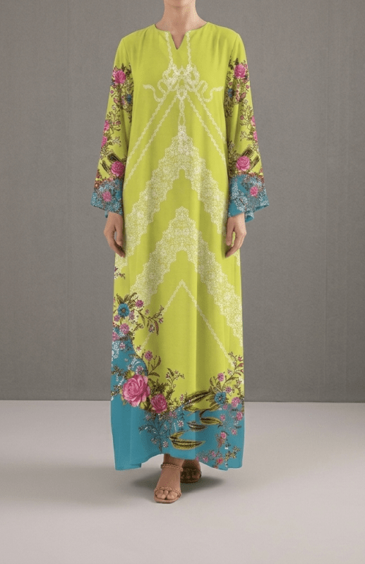 Noor-e-Lime Blossom Kaftan