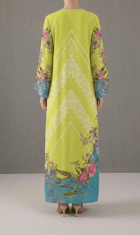 Noor-e-Lime Blossom Kaftan