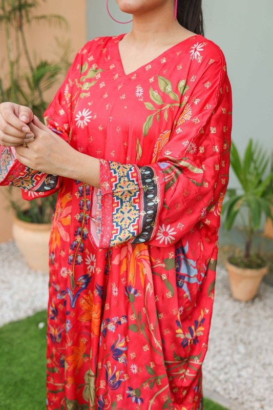 Scarlet Garden Kaftan
