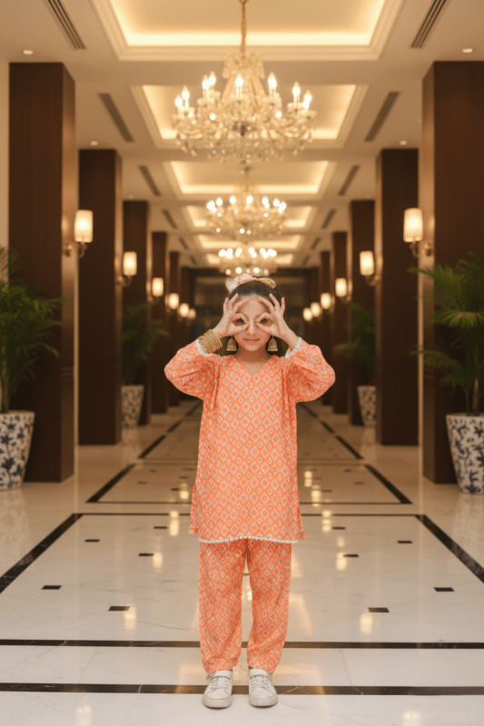 🧡 Sunburst Charm Co-Ord Set