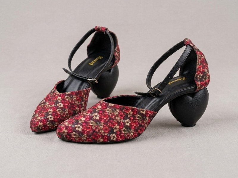 Velvet Bloom Heels